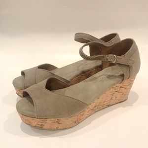 Toms Platform Espadrilles Sz 6.5